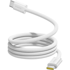 Pīts magnētiskais kabelis USB-C 100W 1m - balts