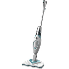 Black + Decker FSM1616-QS 2in1 steam broom (1,600W, for hygienic, thorough cleanliness, with removable delta foot, easy to use, incl. 2 pads)