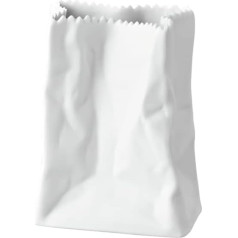 Rosenthal 13581-800001-26009 Miniature Vase Bag Vase White Porcelain Height 9 cm