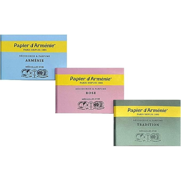 Three Fragrances Paper d'Arménie in Set - Three Different Booklets