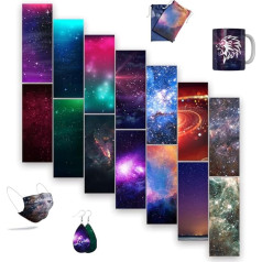LUCKIGUCK Infusible Transfer Paper Sheets Pre Printed Dyed Sublimation Paper Iron on T-Shirt and Mug (Type H, 11.5 x 30.5 cm)