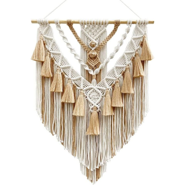 Rocita Handwoven Colour Wall Hanging Ornament Bohemian Craft Decoration Beautiful Decoration for Decoration A