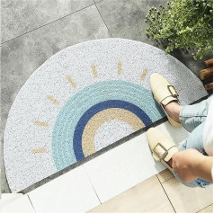Interior Door Mat, Entrance Mat, Robust Low-Profile Interior Floor Mats, Washable Front Entrance Doors for Entrance (Blue, 30 x 60 cm)
