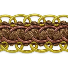Trims by the Yard Linda Wavy Braid Trim, Chocolate Brown, 10 yd Trim, Chocolate Multi, 10 yd, 9