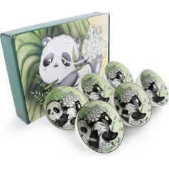 YIK TUNG Panda Geschenkbox-Set mit 6 Schüsseln