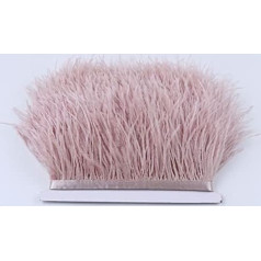 Purple 8-10cm 1 Metre Ostrich Feather Trimming Vellen Ribbon Selvage for DIY Wedding Dress Decoration Craft Accessories