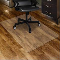 Kuyal Clear Chair Mat for Hard Floors, 90 x 120 cm, Transparent Floor Mats, Wood/Tile Protection Mat for Office and Home (90 x 48 Inch Rectangle)