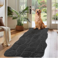 Biscpro Doormat Indoor Soft 60 x 150 cm, Door Mat Non-Slip Washable Door Mat, Dirt Trapper Mat, Runner Rug for Dogs, Entrance, Hallway, Kitchens, Corridor