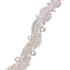 THINCAN Spitze Gewebte Bandbreite 15yards Weiße Spitzenverzierung & Verzierungen Handgefertigte Hochzeitsdekoration Kleidung Spitze Ribbon Geschenk