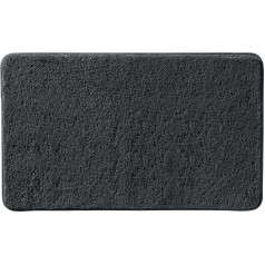 Erwin Müller Rhodos Bath Mat, Bath Mat, Plain Non-Slip Graphite, Size 70 x 120 cm, Ultra Soft, Extremely Absorbent, Low Lint (Other Colours, Sizes)