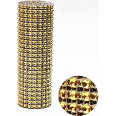 Trimm für Nähen, 1 Yard Kristallbänder Mesh Trim Bling Diamond Wrap Kuchenrolle Tüll Hochzeit Dekor Event Party Supplies Strass (Color : 2, Size : Width: 4.72in)