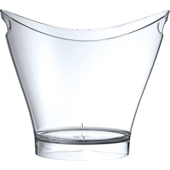 Vīna šampanieša glāze ovāla, caurspīdīga 6 l