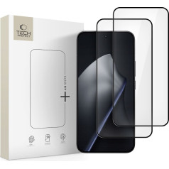 Tech-Protect Rūdīts stikls priekš Xiaomi 15T / 15T Pro Glass Fit+ black - 2 gab.