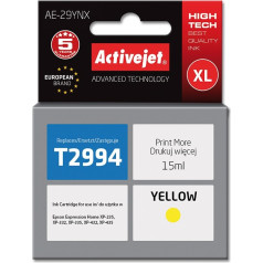 Effiki Activejet ae-29ynx tinte (rezerves epson 29xl t2994; augstākās kvalitātes; 15 ml; dzeltena)