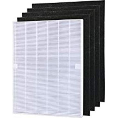 WuYan 4 x Air Purifier Parts Carbon Pre Filter + 1 x Main HEPA Filter for Winix 115115 5300 5500 6300