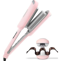 TYMO Rovy Wave Iron for Hair, Curling Iron, Large Curls, Suitable for Beginners, Instant Waves, 32 mm Ion Ceramic Hair Curler for Long Short Hair with 4 Temperatures LED Display, Anti-Burn