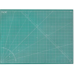 Elan Cutting Mat A0 A1 A2 A3 Green 5 Layer Cutting Mat Self-Healing Craft Mat Cut Resistant Craft Mat Desk Mat Cutting Mat for Sewing 120 cm 90 cm 60 cm 45 cm