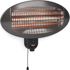KA-5286 patio heater with 3 power levels 650W - 1300W - 2000W - infrared heat lamp - wall mountable