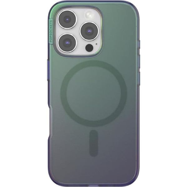 PopSockets iPhone 16 Pro Case Compatible with MagSafe, Phone Case for iPhone 16 Pro, Wireless Rechargeable, Case Only - Nightshade