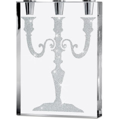 Magnificent Candle Holder Iconic Refined with Swarovski Crystals (wide) - The Exclusive, Modern Home Decoration