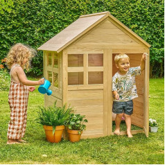 TP Buttercup Cottage Wooden Playhouse, FSC Certified Wood, Customisable Design, Plexiglass Window, Optional Floor and Porch, Outdoor Fun for Kids, Ages 2+