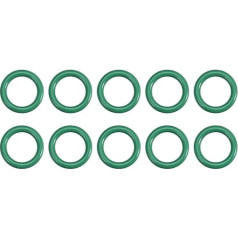 Werkzeugteil for Fluorkautschuk-O-Ringe, 13 mm Außendurchmesser, 9,2 mm Innendurchmesser, 1,9 mm Breite, Dichtung, grün, 10 Stück,Zuverlässiges Material