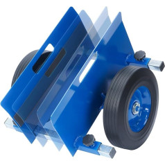 Panel Trolley up to 500 kg, Plate Truck with 2 Solid Rubber Wheels, Plate Roller for 0-23 cm/0-9.05 in Clamping Width, Heavy Duty Plate Transport Trolley for Transport of Wooden Panels, Doors, Windows