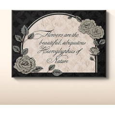 Dekorative Abdeckplatte für Sicherungskasten - Vintage-Blumendesign, Romantisches Rosenmuster, Leichte Montage, für Wohnzimmer & Schlafzimmer H 40x30cm
