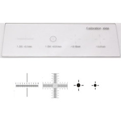 Mikroskop-Zubehör-Set, Objektträger-Vorbereitungskamera, Mikroskop-Kalibrierungstisch, Mikrometer, Objektträger-Fadenkreuz, Messlineal für Stereo-Biologisches Mikroskop, Mikroskop-Zubehör