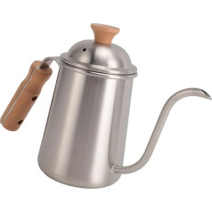 SUNGOOYUE Camping-Kaffeekessel, Elegante 650-ml-Edelstahl-Handbrühkanne für Familientreffen und Campingveranstaltungen