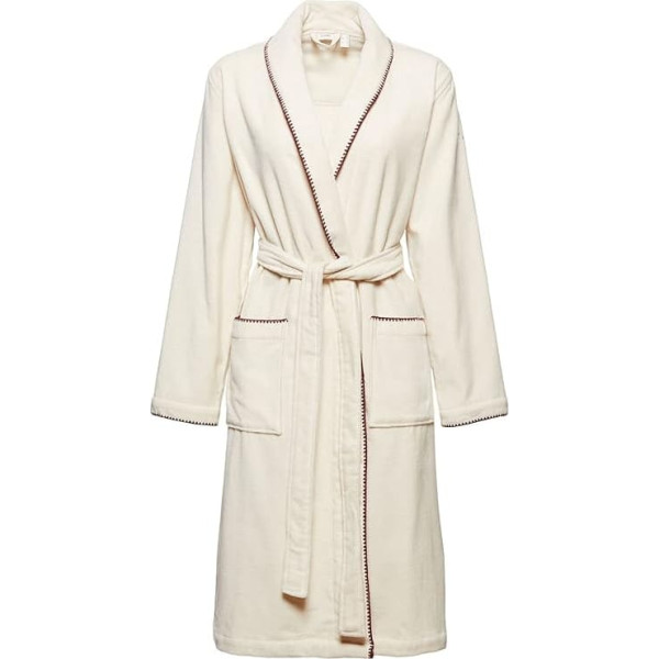 ESPRIT Velour Bath Robe with Embroidered Edges XL Sand