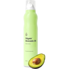 Vilgain® Organic Avocado Oil Spray, Natural Oil Cooking Spray, Spray Bottle, 100% Pure Organic Oil, For Healthy Cooking and Frying, No Propellant, Made in Tsechian, 200 ml