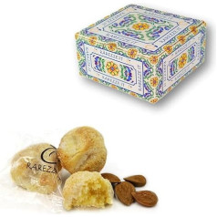RAREZZE - Sicilian almond pastries handmade in Sicily by an old craft confectionery, beautiful gift box (size 400). RAREZZE: directly from Sicily, pastries, biscuits, cannoli