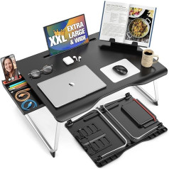 Cooper Cases Cooper Table Mate Couch, Bed Desk Laptop, Writing, Study, Dining Room, Reading Stand (Onyx)