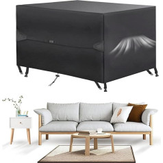 ‎Emwel Emwel Garden Furniture Set 200 x 160 x 74 cm 420D Heavy Duty Outdoor Table Chair Set