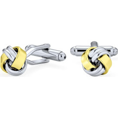 Bling Jewelry American USA Patriotic Red White Blue Silver or Gold Tone Twist Love Knot Woven Braided Cable Ball Shirt Cufflinks Executive Groom Gift Three Tone Stainless Steel