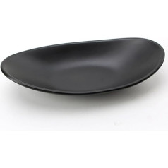 TAIHE Oval Key Tray, Jewellery Tray, Black Decorative Bowl, Tray, Key Bowl, Decorative Bowl for Hallway, Coins, Car Keys, Jewellery in the Entrance Area