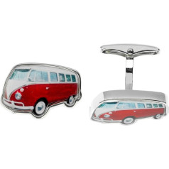 LINDENMANN Silver Old Van Cufflinks Gift Box 10749, Silver Rhodium