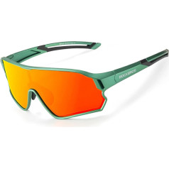 Rockbros Polarizētas velosipēdu brilles bērniem 8-14 gadiem UV400 - zaļas
