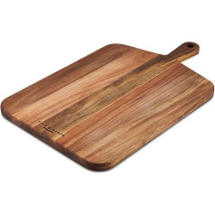 Cole & Mason H722133 Barkway Acacia Wood Chopping Board Large Serving Board / Wooden Board / Board with Handle, Not Suitable for Dishwasher