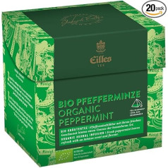 Tea Diamonds Organic Peppermint by Eilles, Box of 20