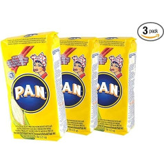 White fine corn flour, pre-cooked, Colombia - Venezuela, bag 1.0 kg - Harina de Maiz Blanco precocida, 1 kg, 3 x 1 kg