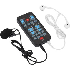 Voice Changer, Handheld Microphone Voice Changer Disguiser, Portable Voice Changer Device Sound Effects Machine with 8 Sound Effects, Mixer Board for Gaming Recording Live Streaming