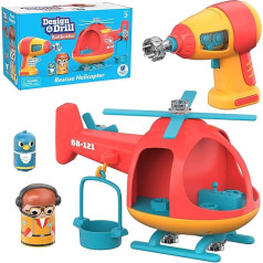 Educational Insights Design & Drill Helicopter Construction Toy for Fine Motor Skills