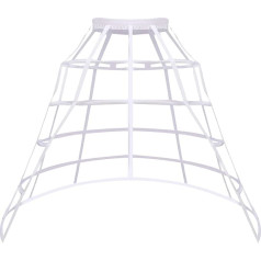 MYAYD Women's Hoop Pannier Hollow Birdcage Underskrit Fishbone Skirt Lolita Cosplay Petticoat for Fancy Prom Royal Dress