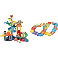 Vtech TUT TUT Baby Speedster - Mega Construction Site - Interactive Playset & Tut Tut Baby Speedster - Street Set Deluxe