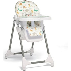 Mamas & Papas Snax Adjustable Highchair Recliner Chair Foldable Removable Tray Jungle Alphabet