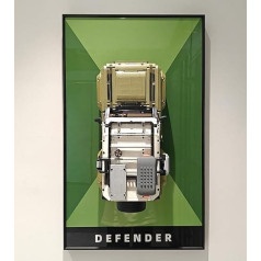 icuanuty Display Wall Board for LEGO 42110 Technic Land Rover Defender, Adult Decorative Paintings, Display Wall Board for Lego Model Car, Gifts for Lego Lovers, Size: 75 x 45 cm