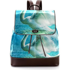 Personalisierte Schultaschen Büchertaschen für Teenager, Schwanenmuster, Mehrfarbig, 27x12.3x32cm, Rucksack Rucksäcke