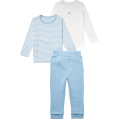 Stellou & friends Baby & Toddler 3-Piece Clothing Set, High-Quality Autumn & Winter Baby Clothing Made of 100% Cotton, 2 Long Sleeve T-Shirts and Jersey Trousers, Oeko-Tex 100 Certified